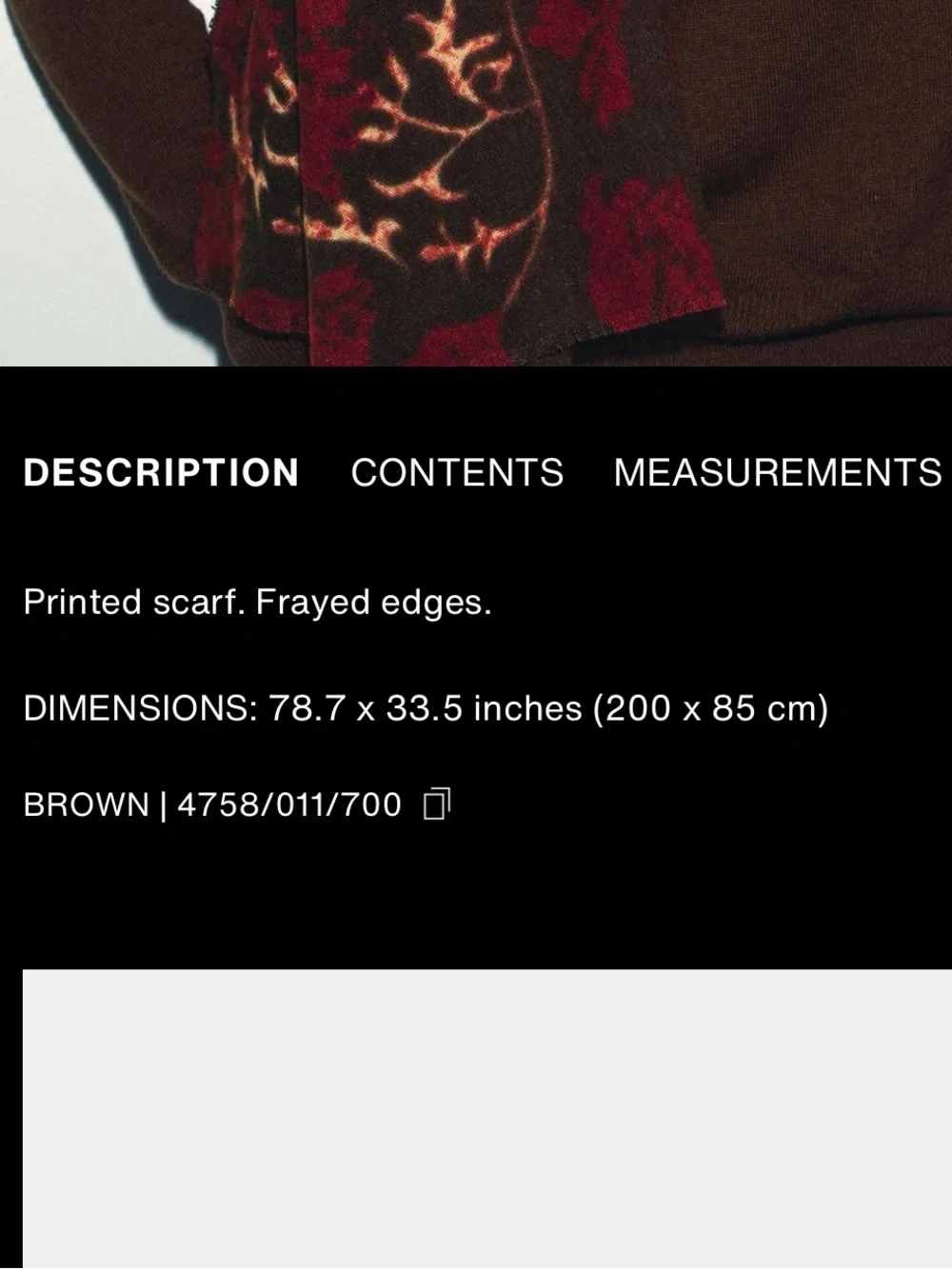 Zara printed scarf with frayed edges , 200 x 85 cm, multicolored